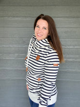 Load image into Gallery viewer, Wanakome Artemis- Navy and Ivory Stripes