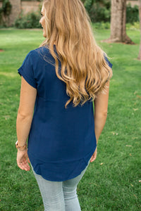 Zip Down Blouse - Multiple Colors