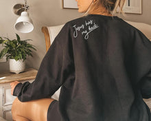 Load image into Gallery viewer, Jesus Has My Back Pullover Sweatshirt