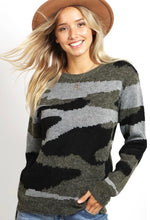 Load image into Gallery viewer, Cozy Camo Sweater