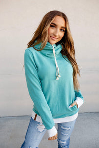 Singlehood Sweatshirt- Teal & Grey
