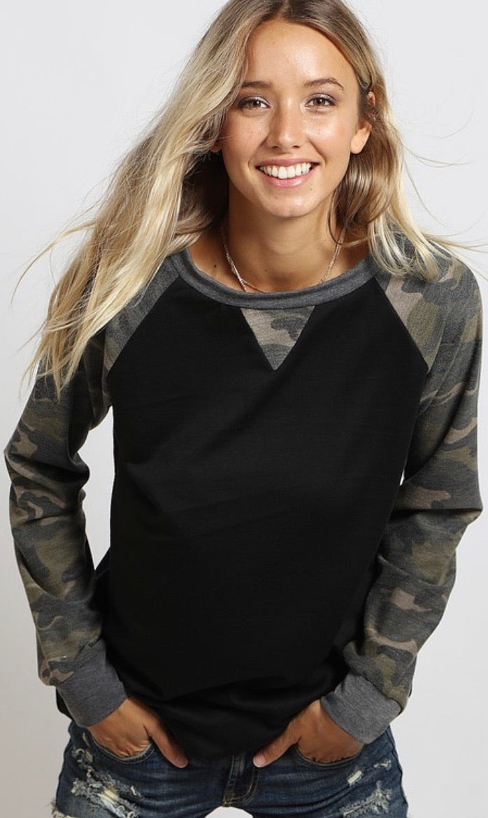 Camo Raglan