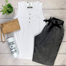 Load image into Gallery viewer, Addison Henley Tank - White