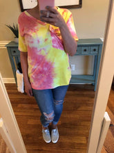 Load image into Gallery viewer, Sherbet Tie Dye Slouchy Pocket Tee