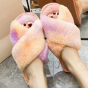 Load image into Gallery viewer, Ultra Fuzzy Tie Dye House Shoes